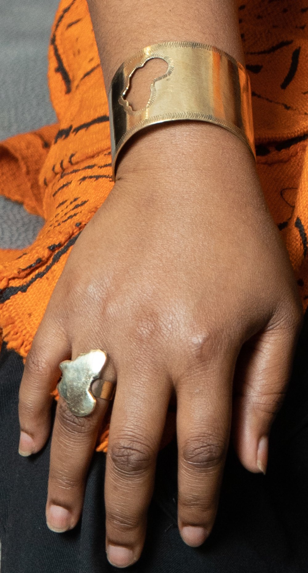 Bracelet Manchette Afrique – Bronze – Image 2