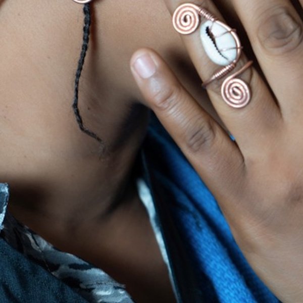 Bague Cauri en bronze